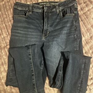 American Eagle Outfitters Men's Dark Blue Jeans